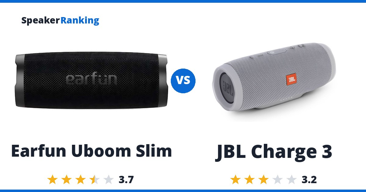 Earfun Uboom Slim vs JBL Charge 3