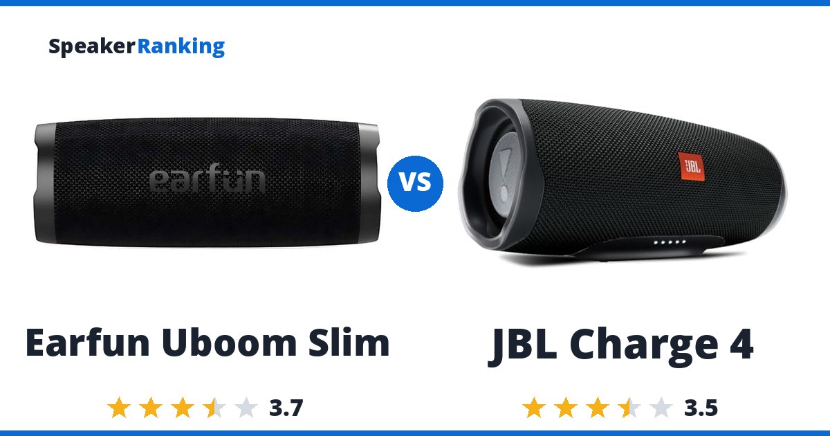 Earfun Uboom Slim vs JBL Charge 4