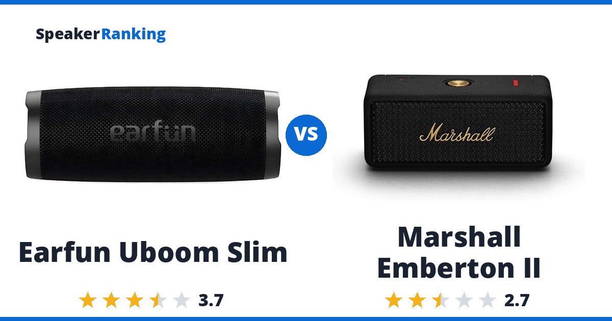 Earfun Uboom Slim vs Marshall Emberton II