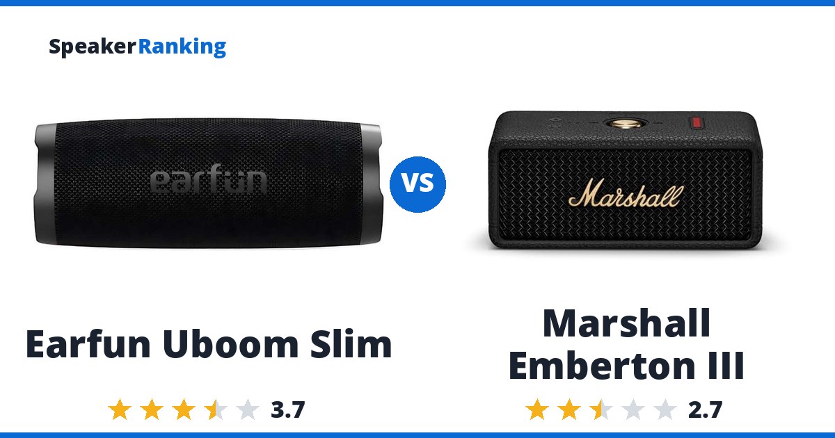 Earfun Uboom Slim vs Marshall Emberton III