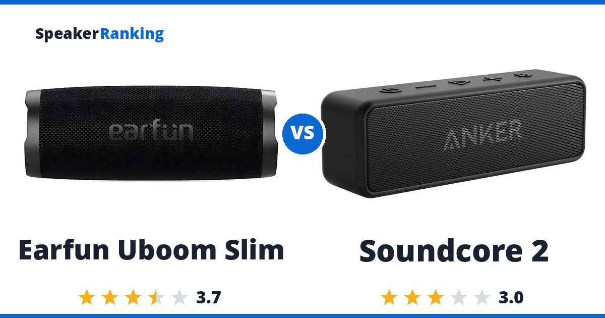 Earfun Uboom Slim vs Soundcore 2