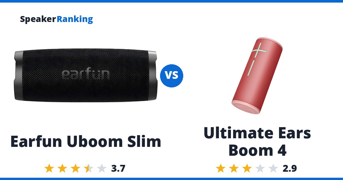 Earfun Uboom Slim vs Ultimate Ears Boom 4