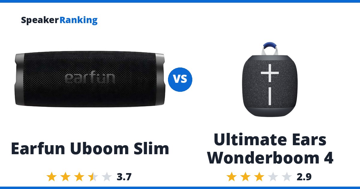 Earfun Uboom Slim vs Ultimate Ears Wonderboom 4