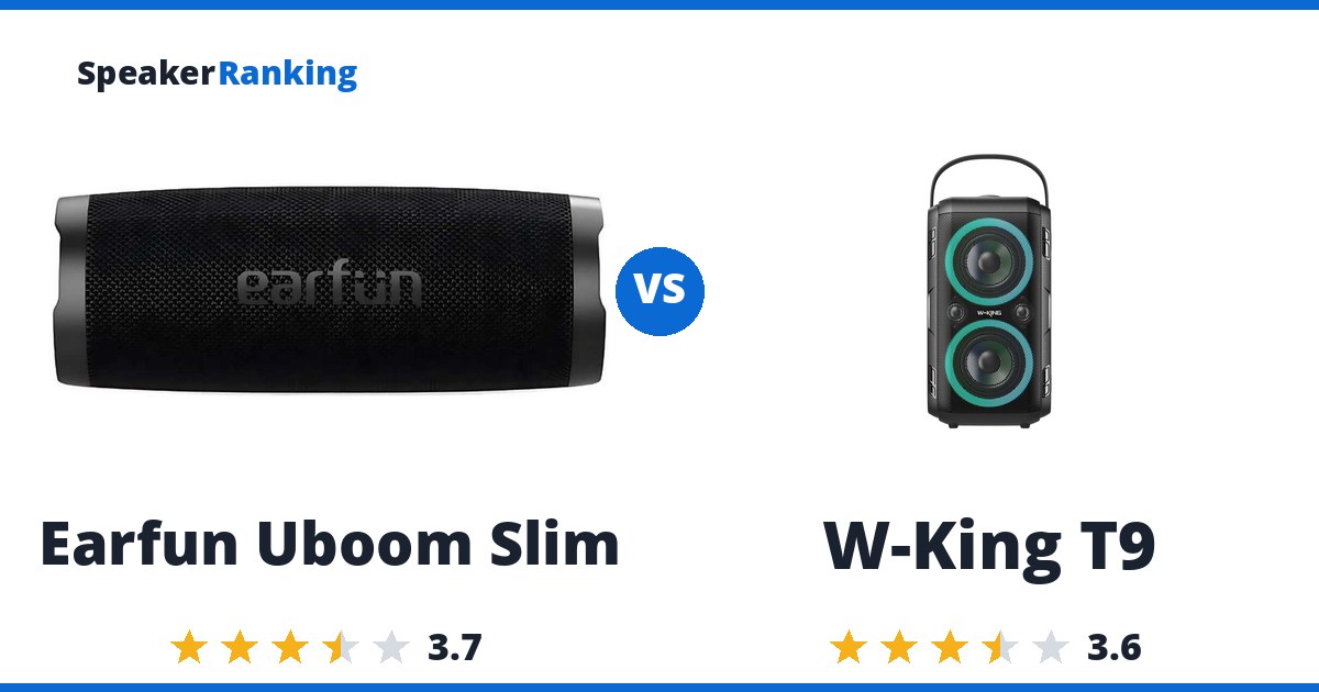 Earfun Uboom Slim vs W-King T9