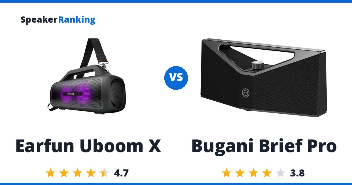 Earfun Uboom X vs Bugani Brief Pro