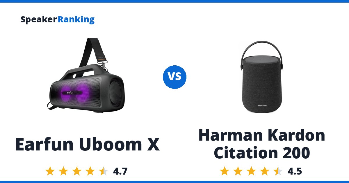Earfun Uboom X vs Harman Kardon Citation 200