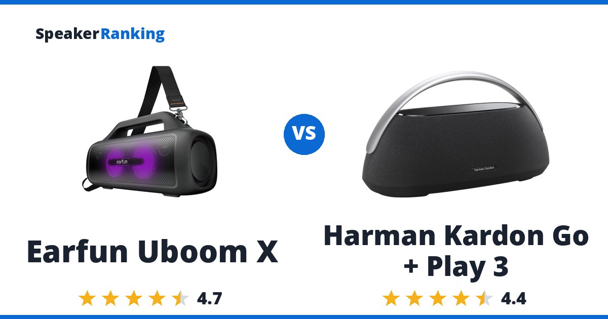 Earfun Uboom X vs Harman Kardon Go + Play 3
