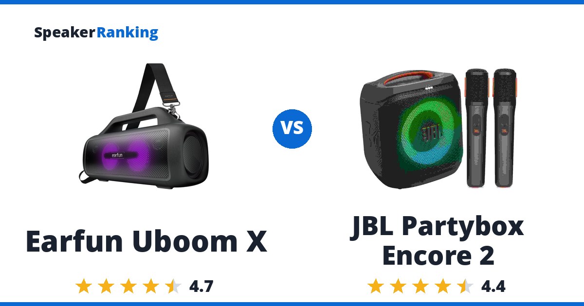 Earfun Uboom X vs JBL Partybox Encore 2