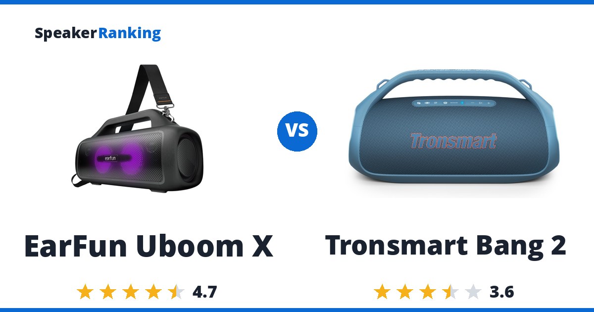 EarFun Uboom X vs Tronsmart Bang 2