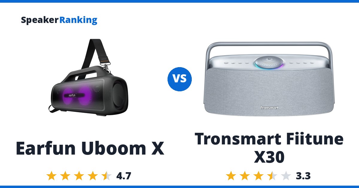 Earfun Uboom X vs Tronsmart Fiitune X30