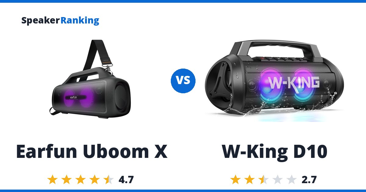 Earfun Uboom X vs W-King D10