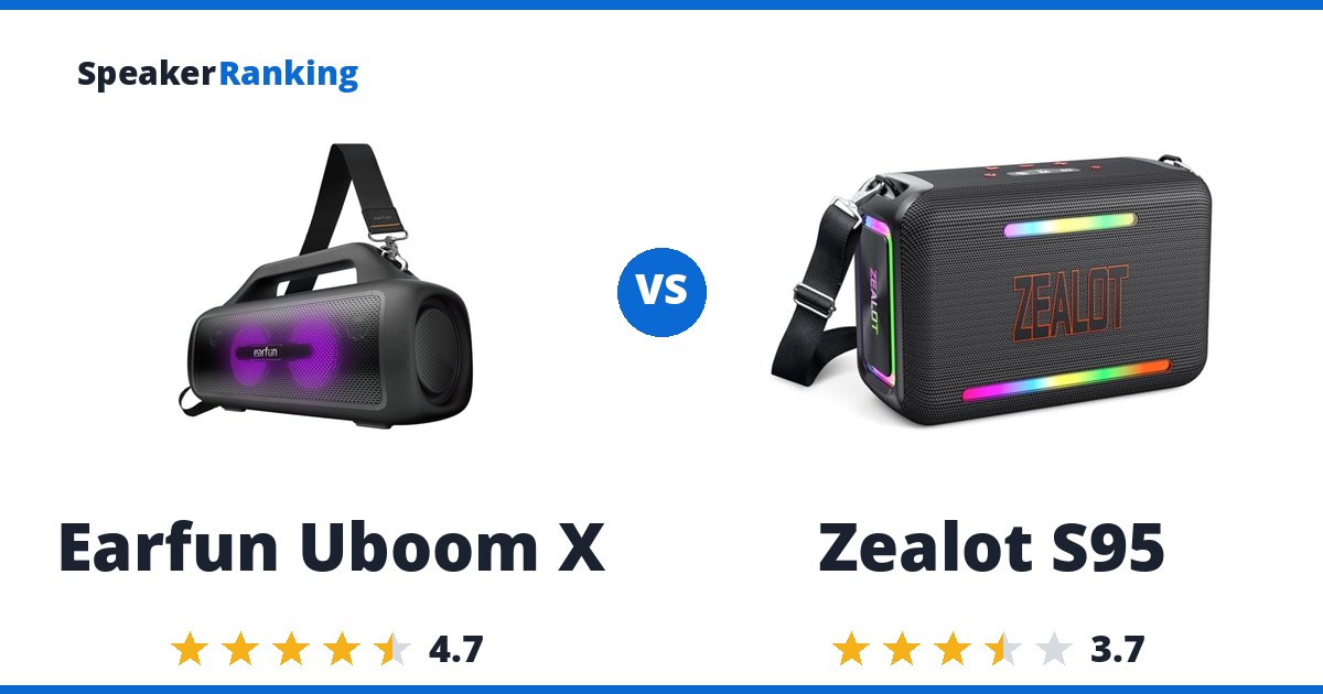 Earfun Uboom X vs Zealot S95