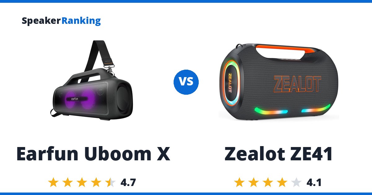 Earfun Uboom X vs Zealot ZE41