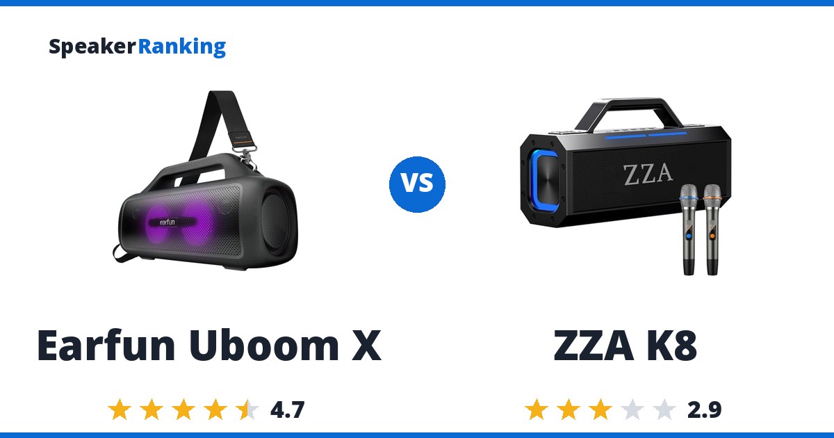 Earfun Uboom X vs ZZA K8