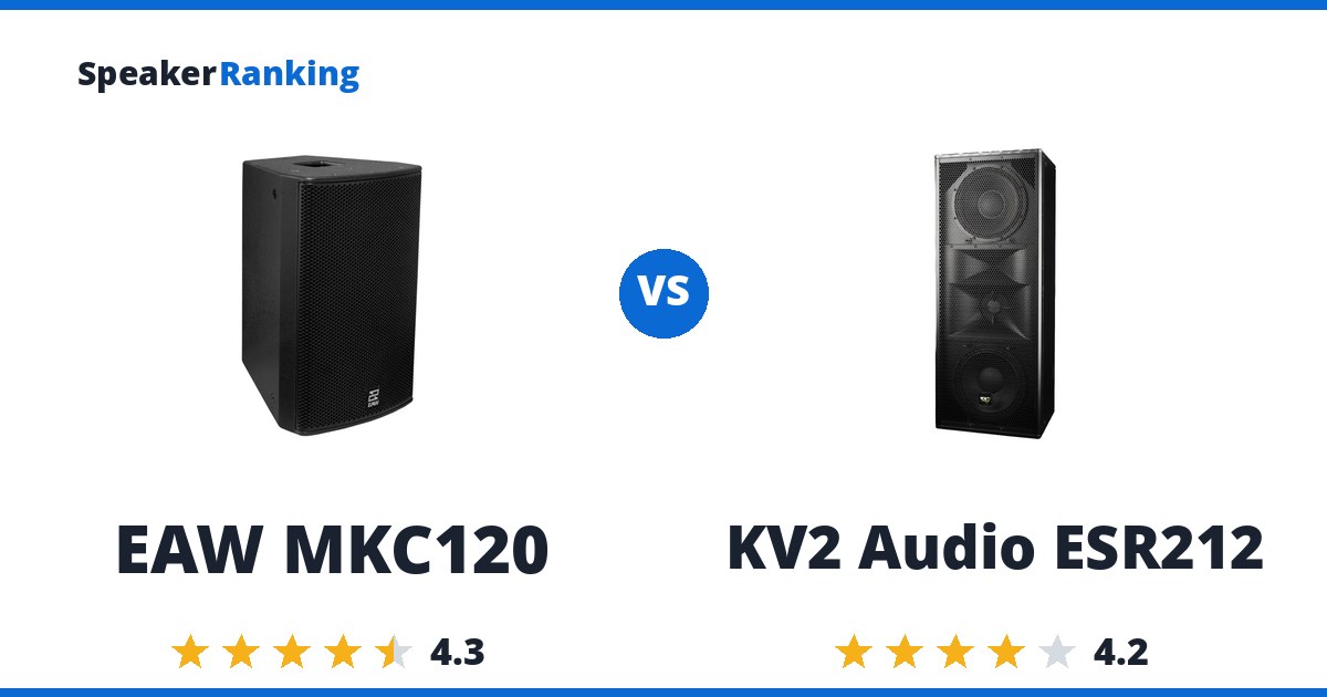 EAW MKC120 vs KV2 Audio ESR212