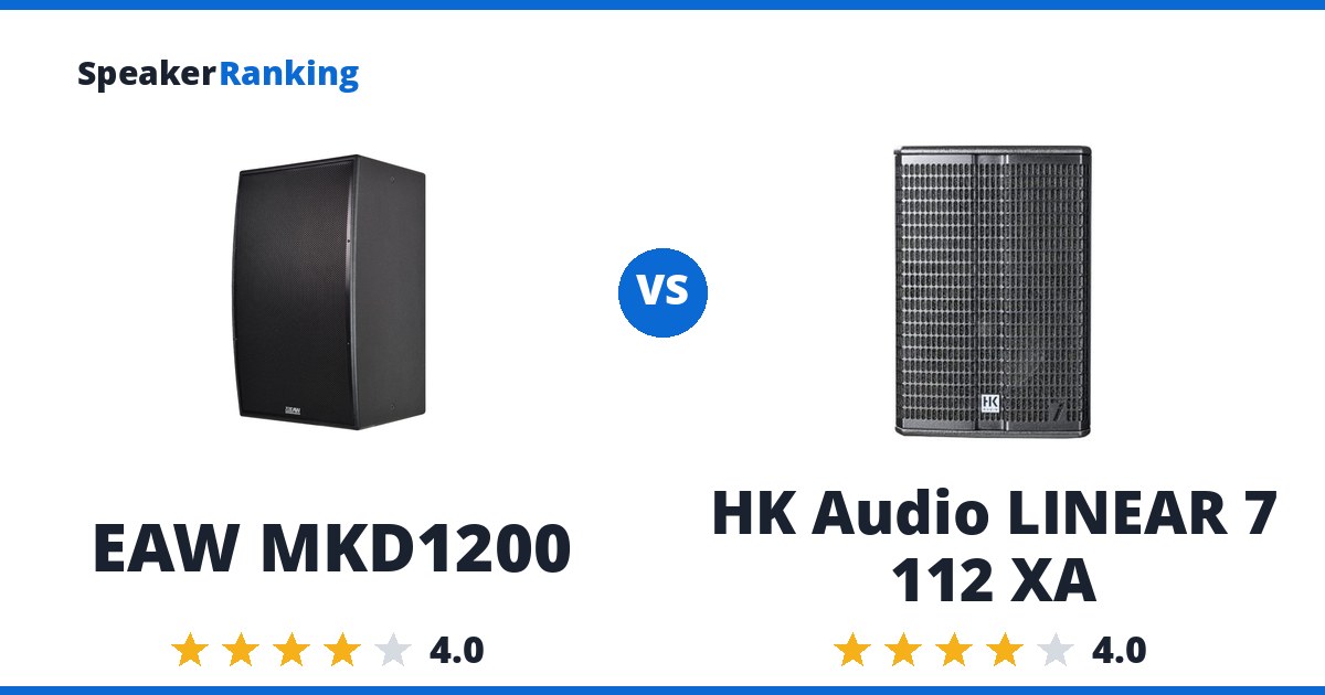 EAW MKD1200 vs HK Audio LINEAR 7 112 XA