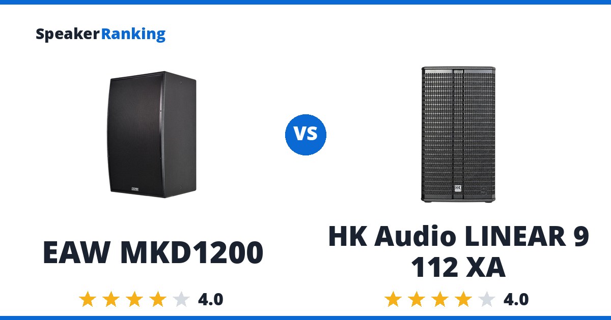 EAW MKD1200 vs HK Audio LINEAR 9 112 XA
