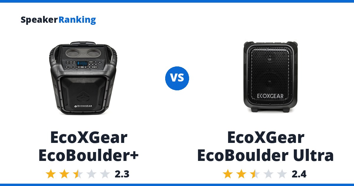 EcoXGear EcoBoulder+ vs EcoXGear EcoBoulder Ultra