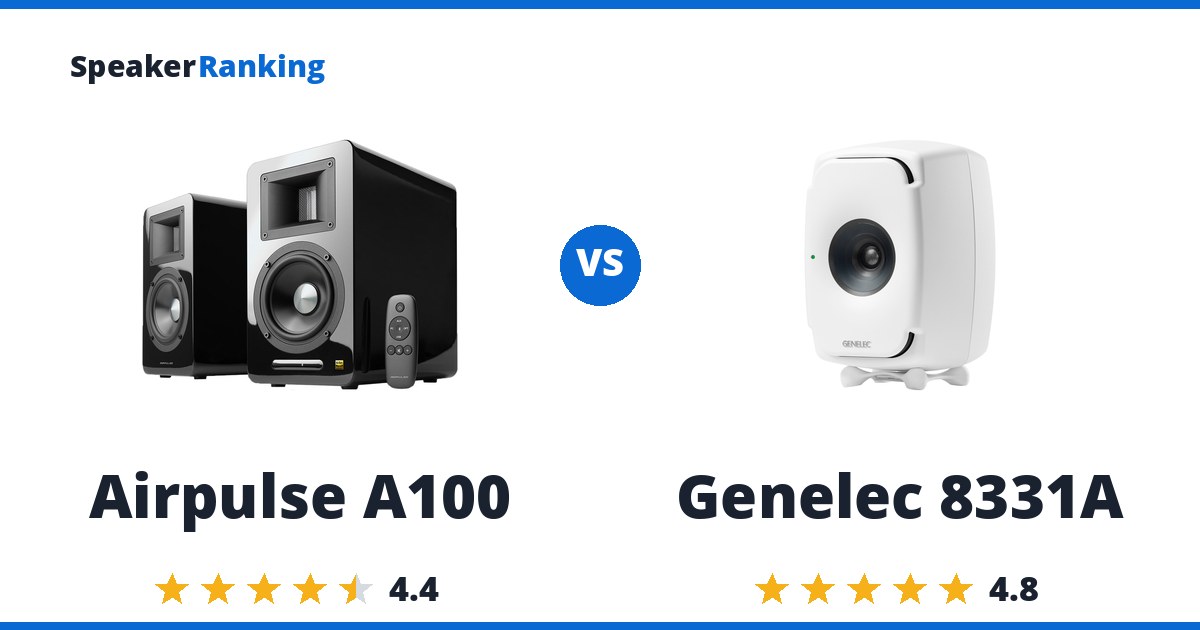 Airpulse A100 vs Genelec 8331A