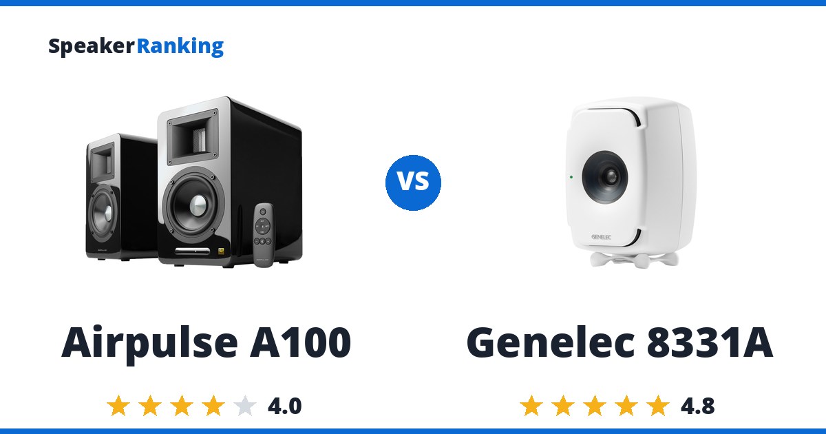 Airpulse A100 vs Genelec 8331A