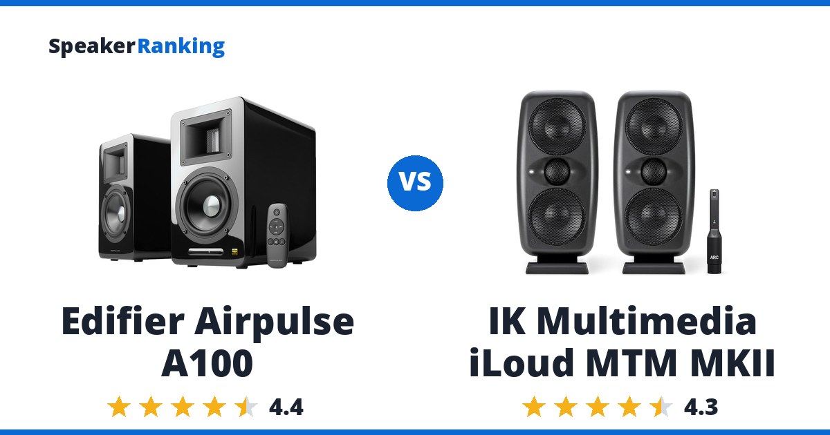 Edifier Airpulse A100 vs IK Multimedia iLoud MTM MKII