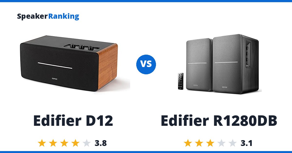 Edifier D12 vs Edifier R1280DB