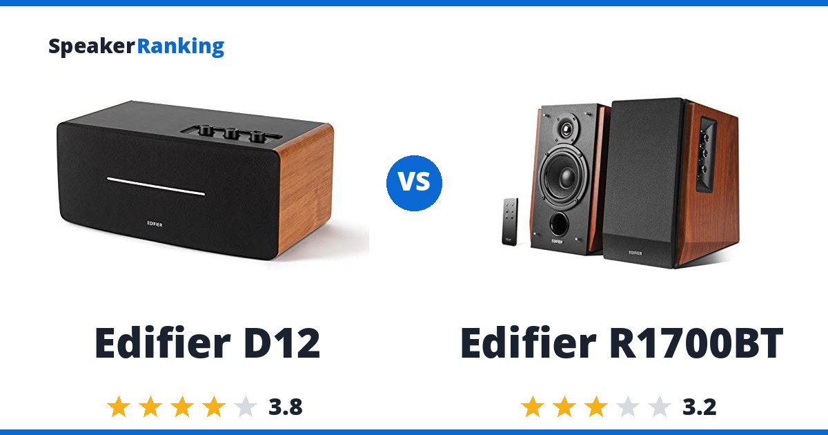 Edifier D12 vs Edifier R1700BT