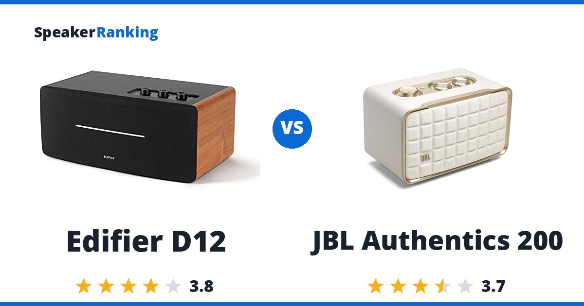 Edifier D12 vs JBL Authentics 200