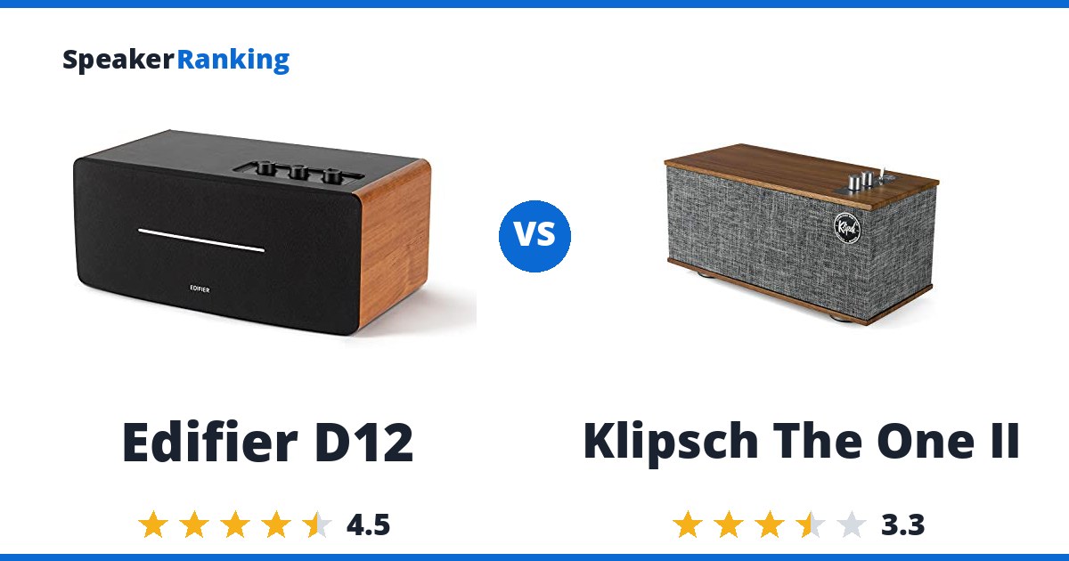 Edifier D12 vs Klipsch The One II