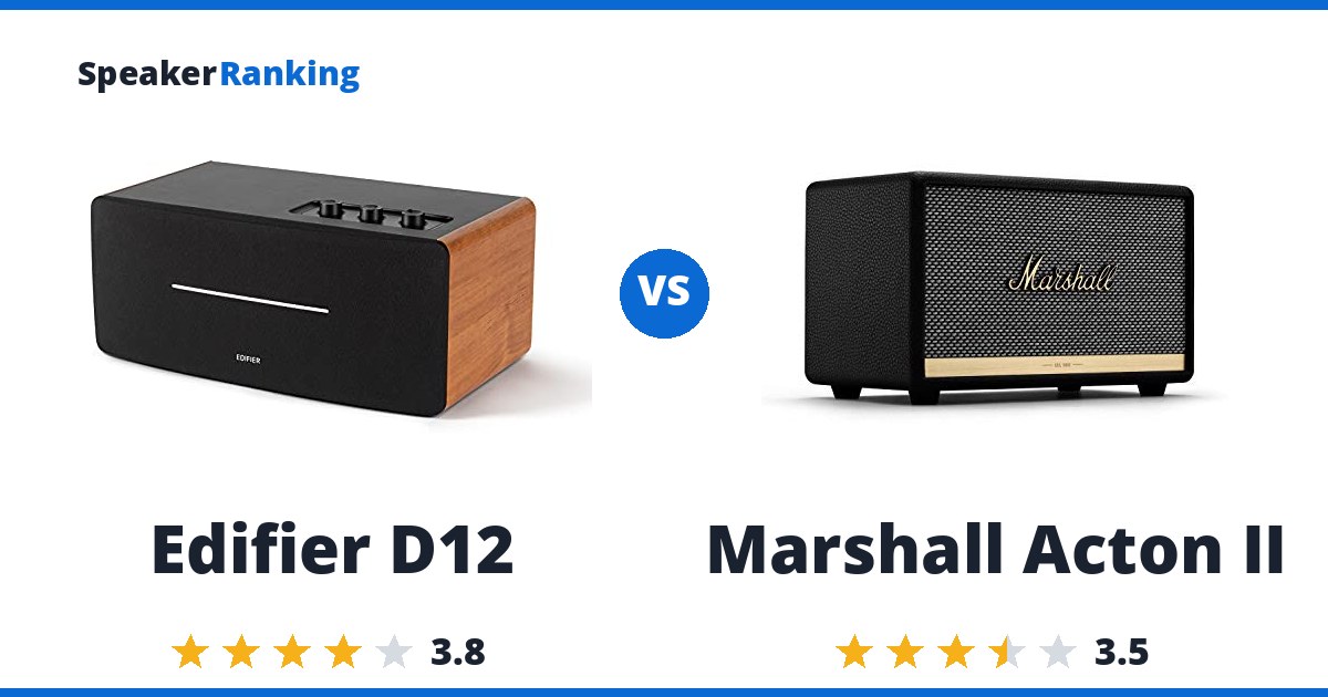 Edifier D12 vs Marshall Acton II