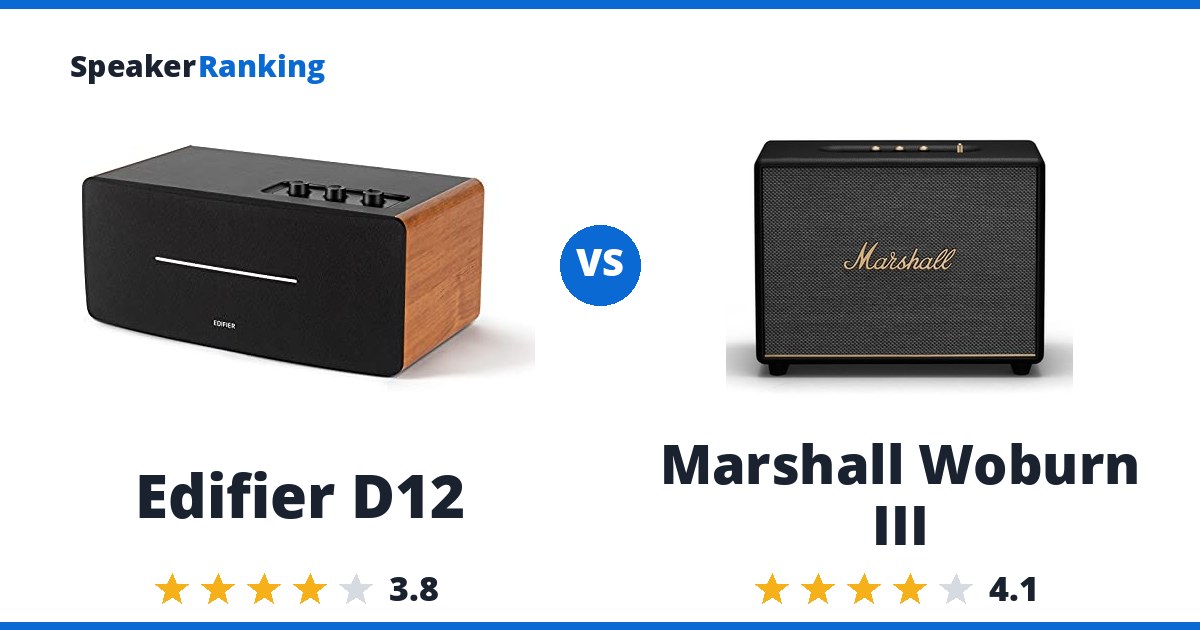 Edifier D12 vs Marshall Woburn III