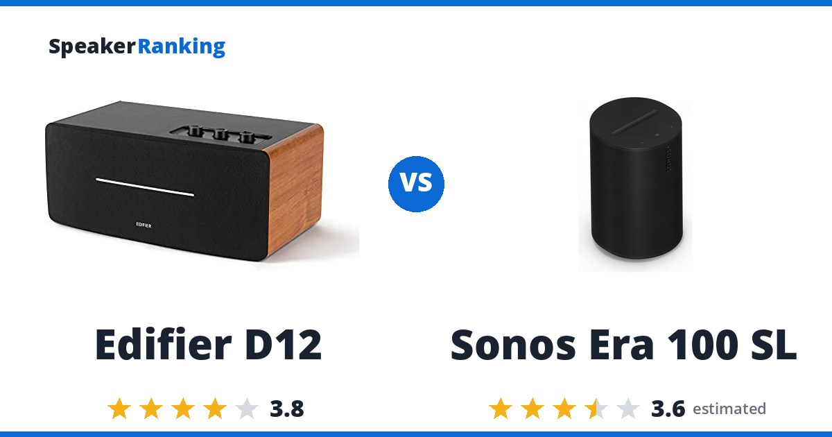 Edifier D12 vs Sonos Era 100 SL