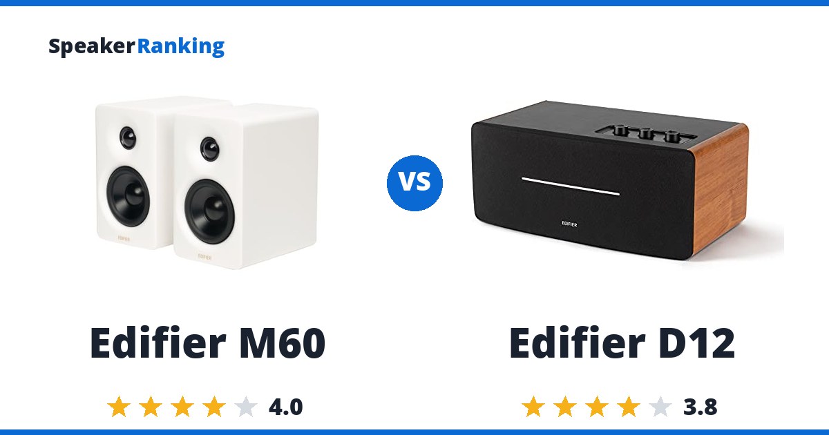 Edifier M60 vs Edifier D12
