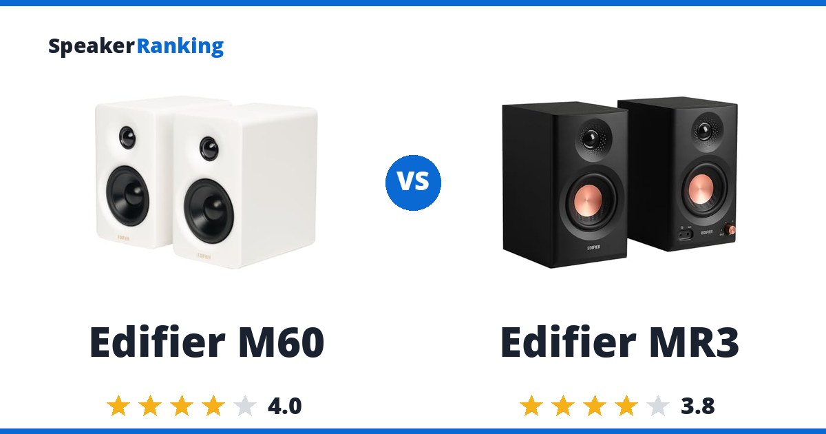 Edifier M60 vs Edifier MR3