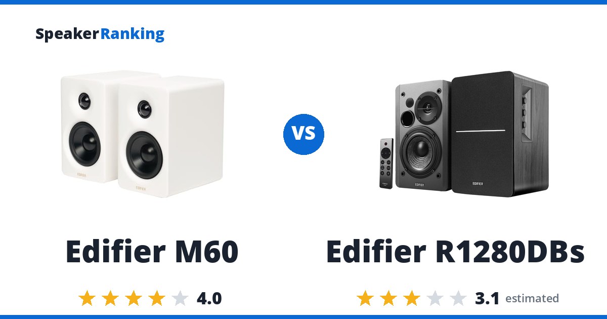 Edifier M60 vs Edifier R1280DBs