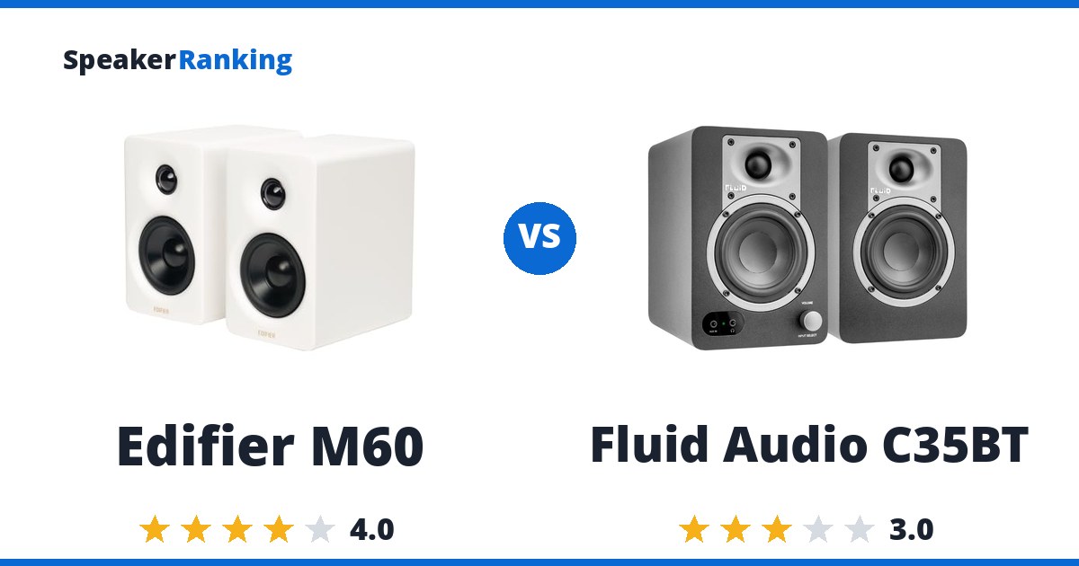 Edifier M60 vs Fluid Audio C35BT