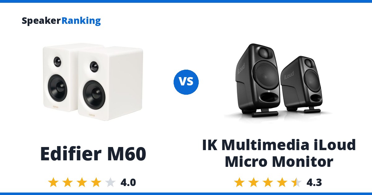 Edifier M60 vs IK Multimedia iLoud Micro Monitor