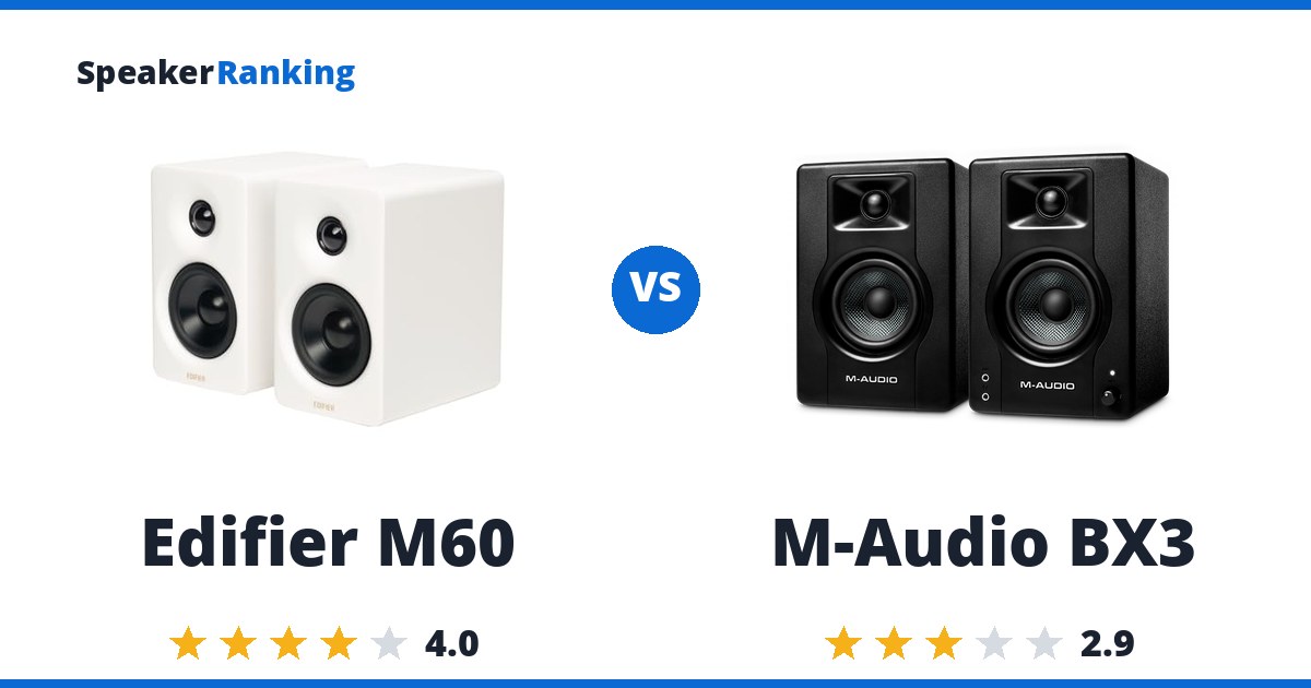 Edifier M60 vs M-Audio BX3