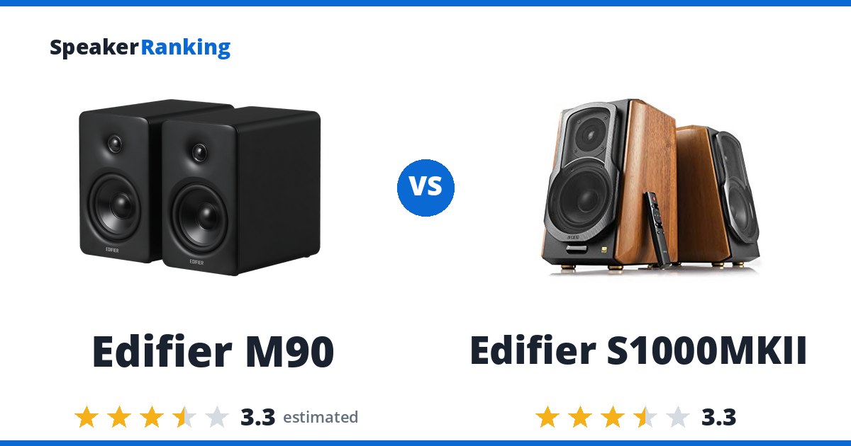 Edifier M90 vs Edifier S1000MKII
