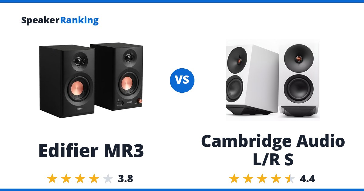 Edifier MR3 vs Cambridge Audio L/R S