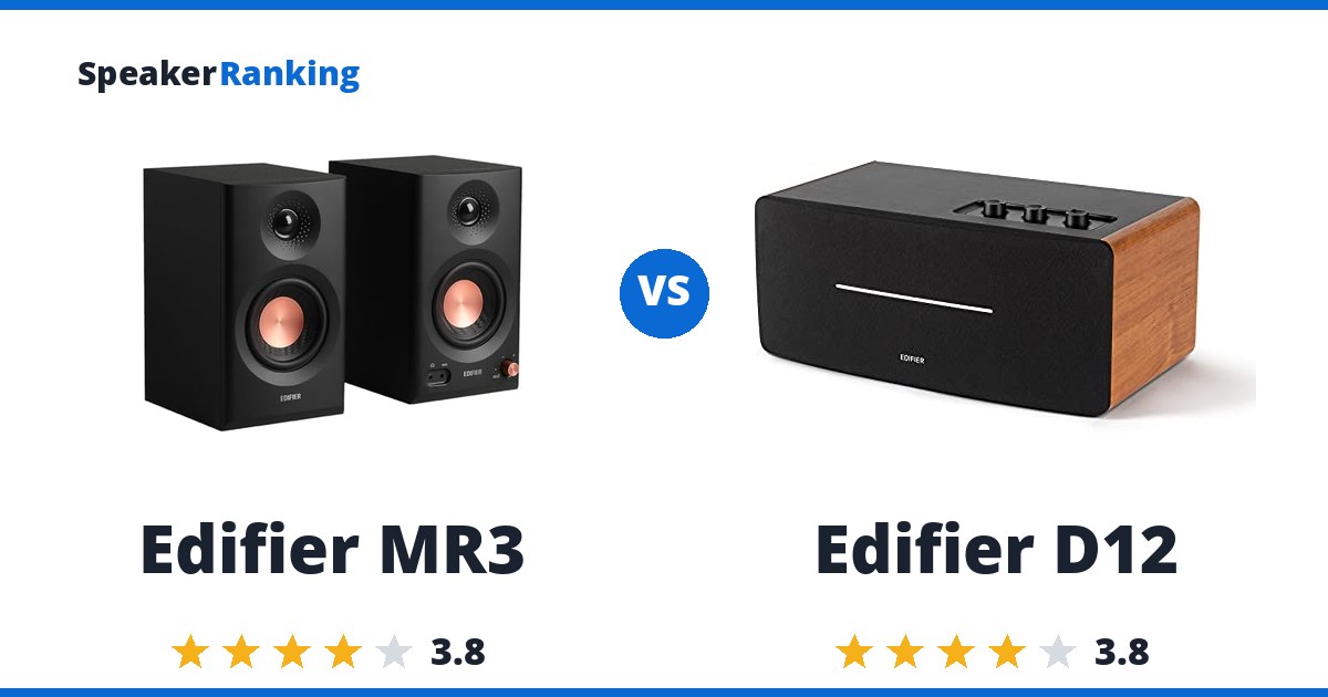 Edifier MR3 vs Edifier D12