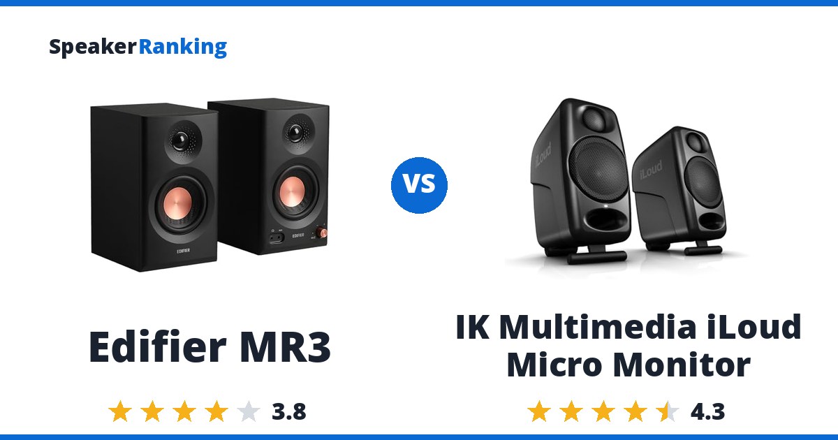 Edifier MR3 vs IK Multimedia iLoud Micro Monitor