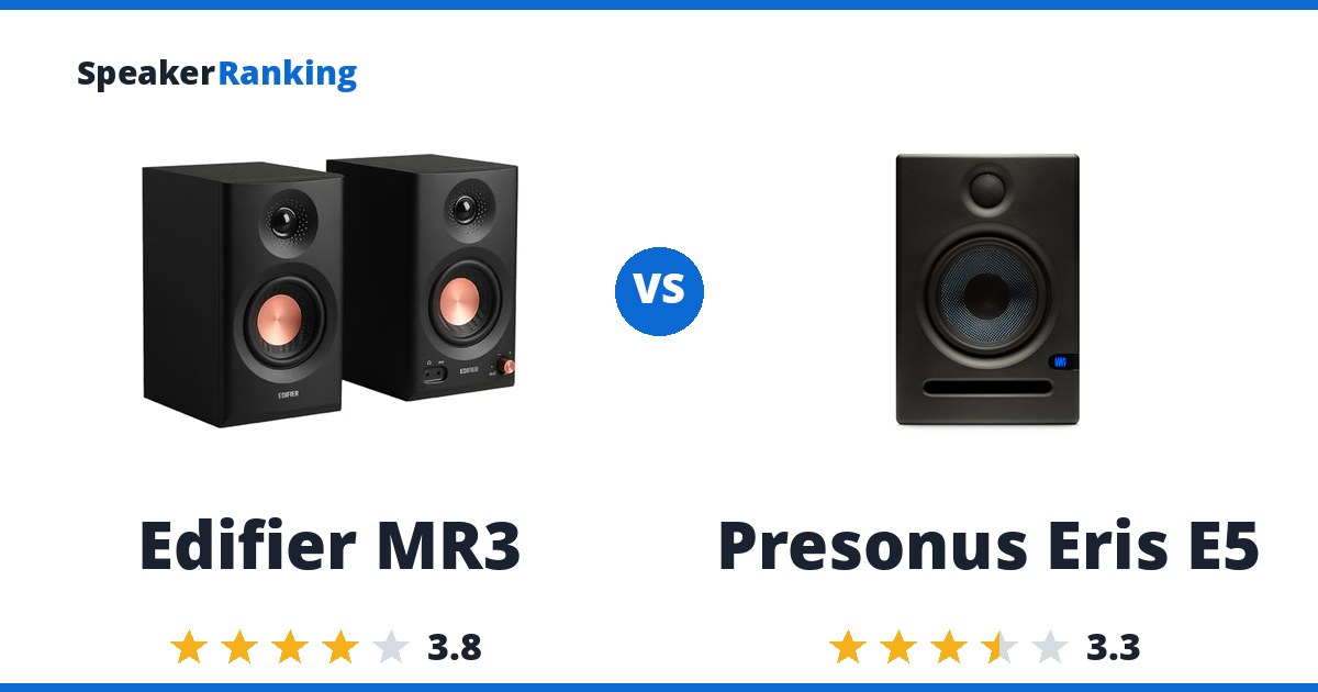 Edifier MR3 vs Presonus Eris E5