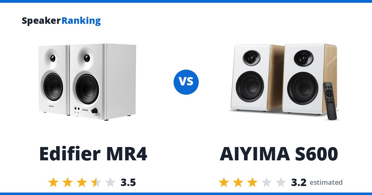 Edifier MR4 vs AIYIMA S600