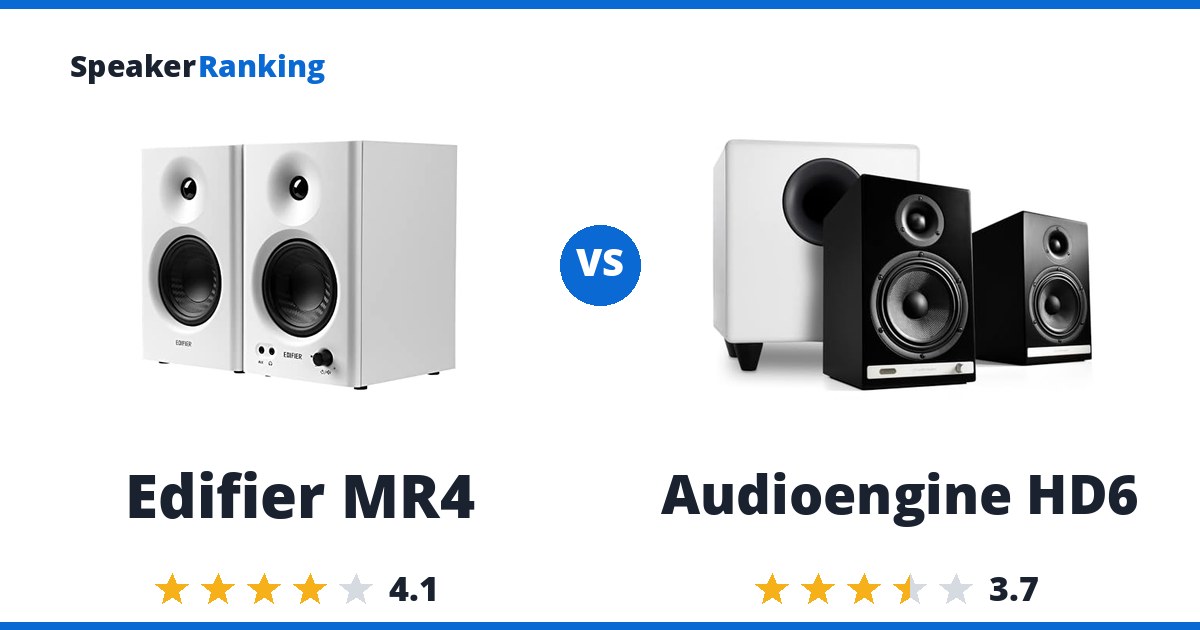 Edifier MR4 vs Audioengine HD6