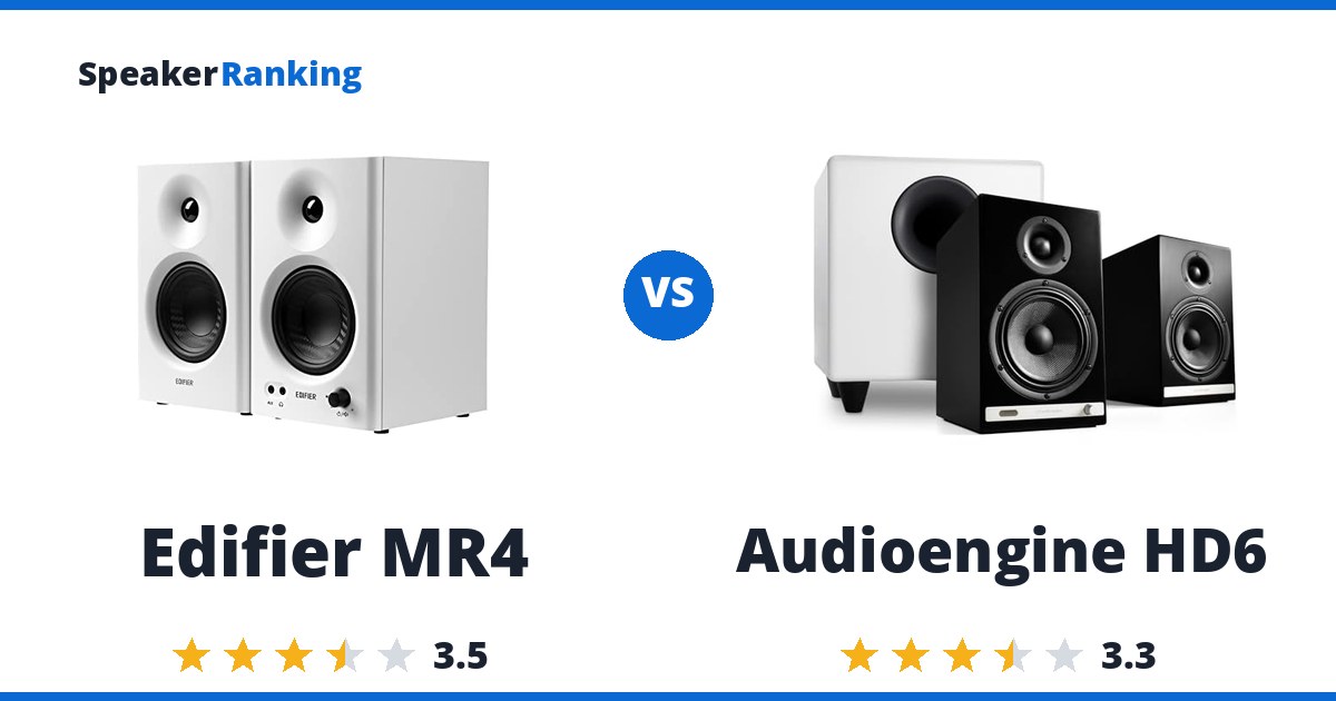 Edifier MR4 vs Audioengine HD6