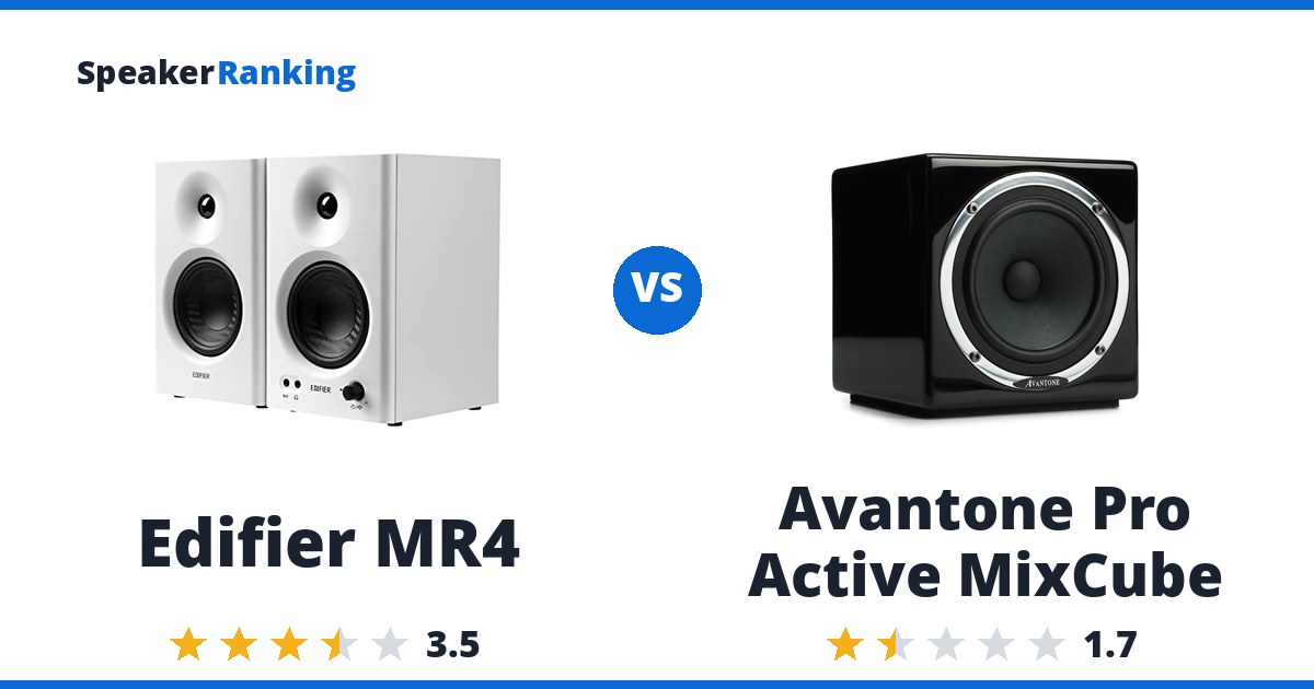 Edifier MR4 vs Avantone Pro Active MixCube