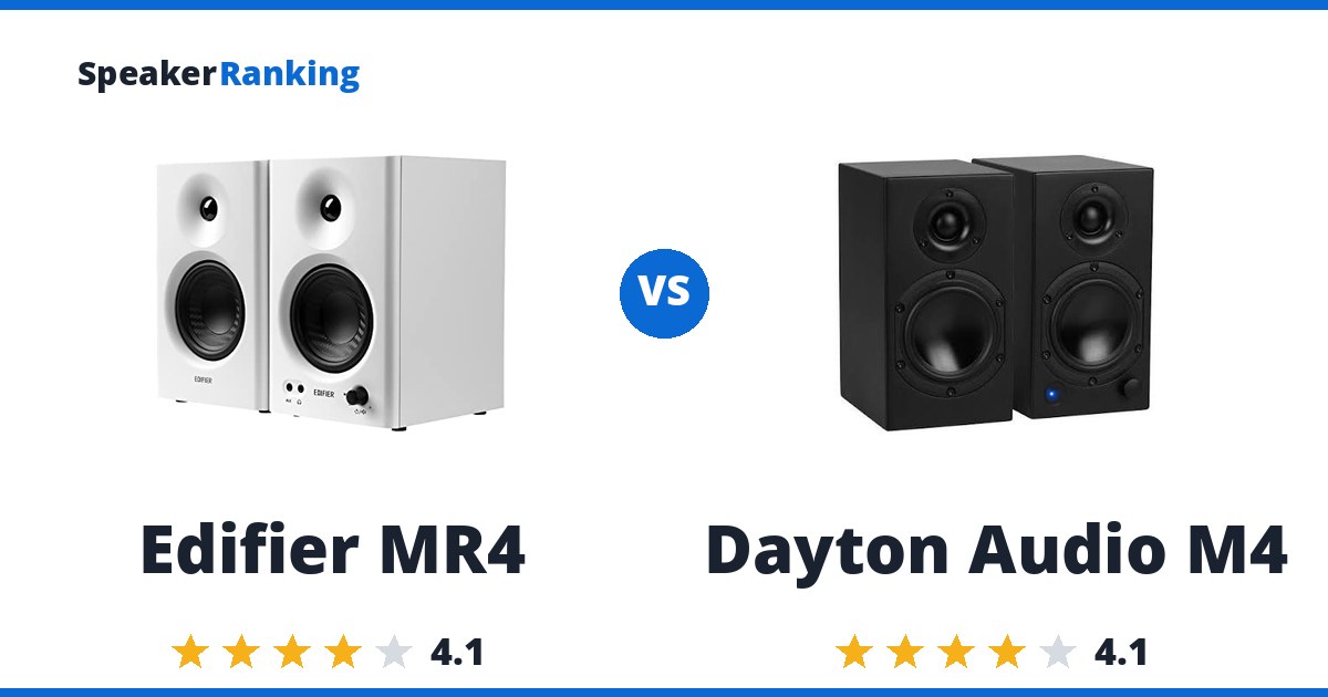 Edifier MR4 vs Dayton Audio M4