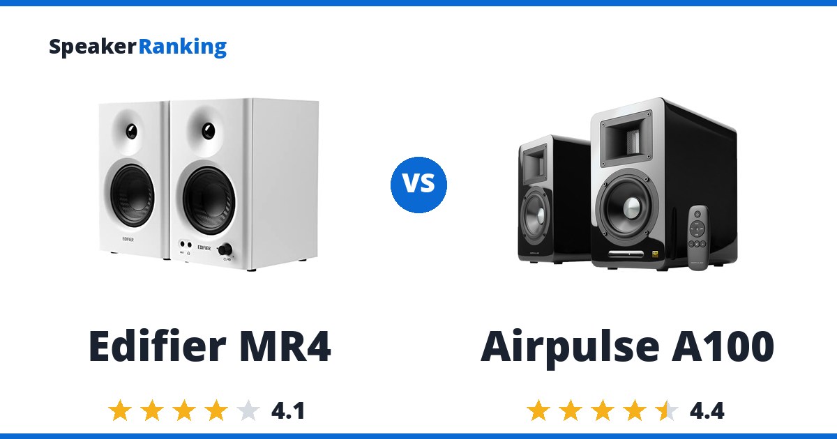 Edifier MR4 vs Airpulse A100