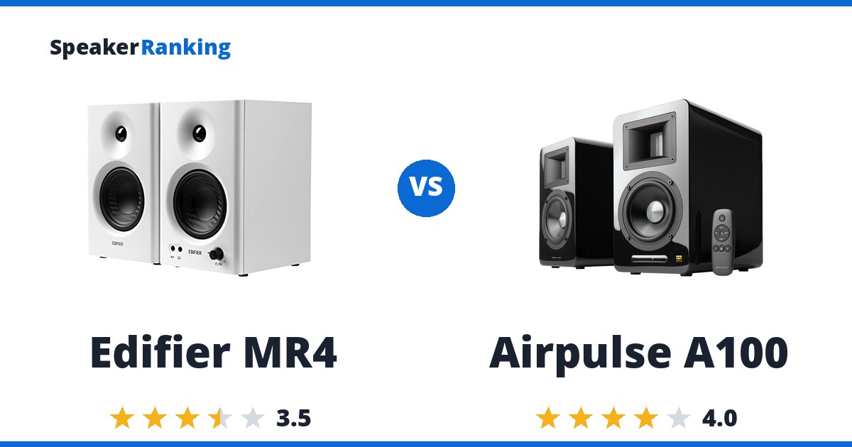 Edifier MR4 vs Airpulse A100